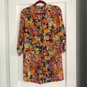 Dallin Chase Floral Long Sleeve Romper
